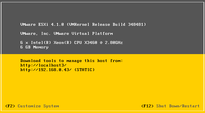 esxi version